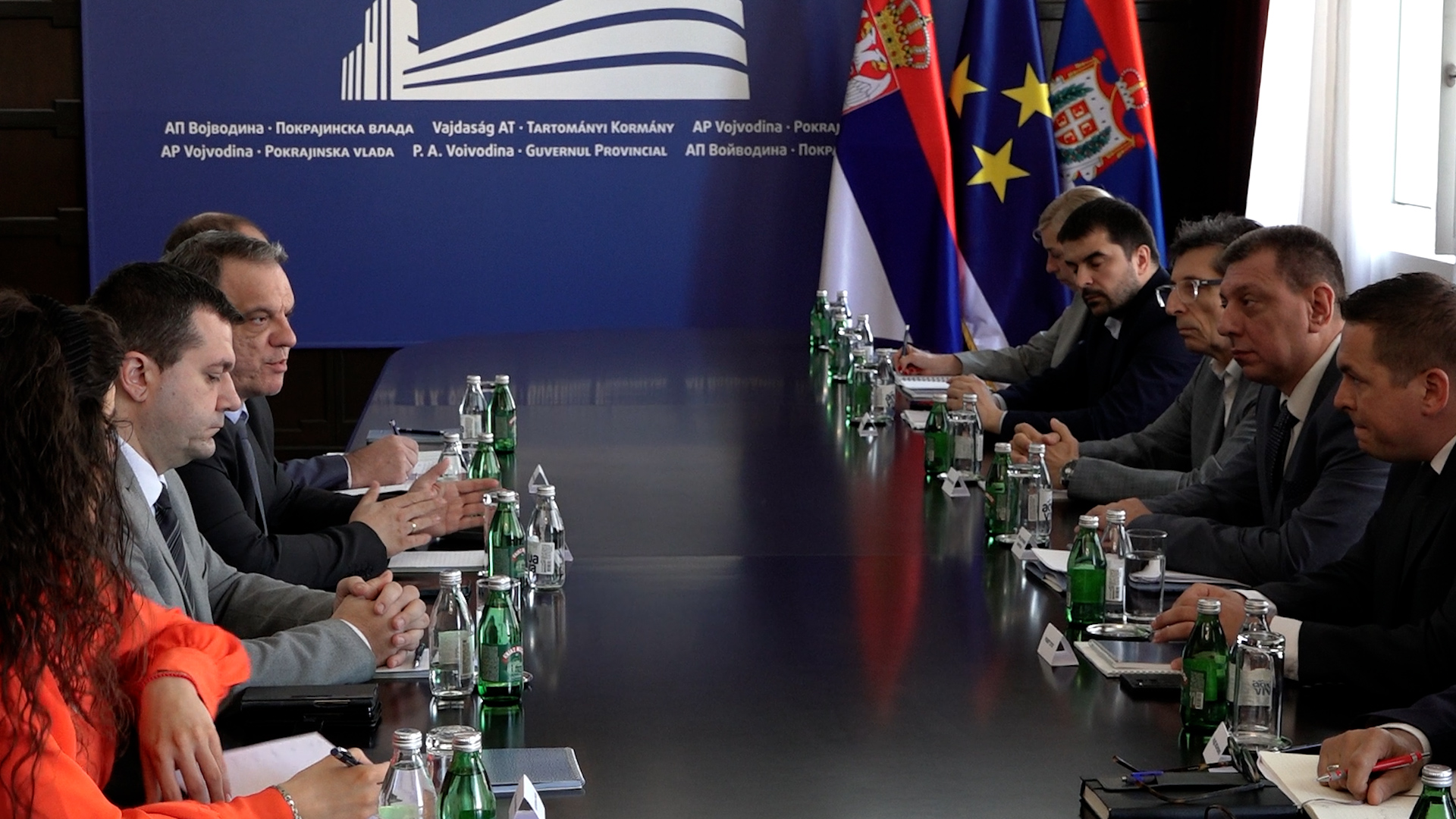 Novi Sad, pokrajinski sekretar za visoko obrazovanje Branko Markoski se sastaje sa ministrom prosvete Dejanom Vukom Stankovicem, pokrivanje Novi Sad, pokrajinski sekretar za visoko obrazovanje Branko Markoski se sastaje sa ministrom prosvete Dejanom Vukom Stankovicem, pokrivanje